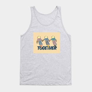 "Together" Astronauts Hold Hands Tank Top